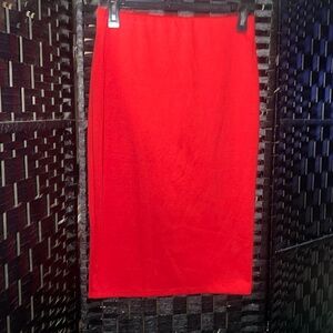 Body central red pencil skirt stretchy size medium